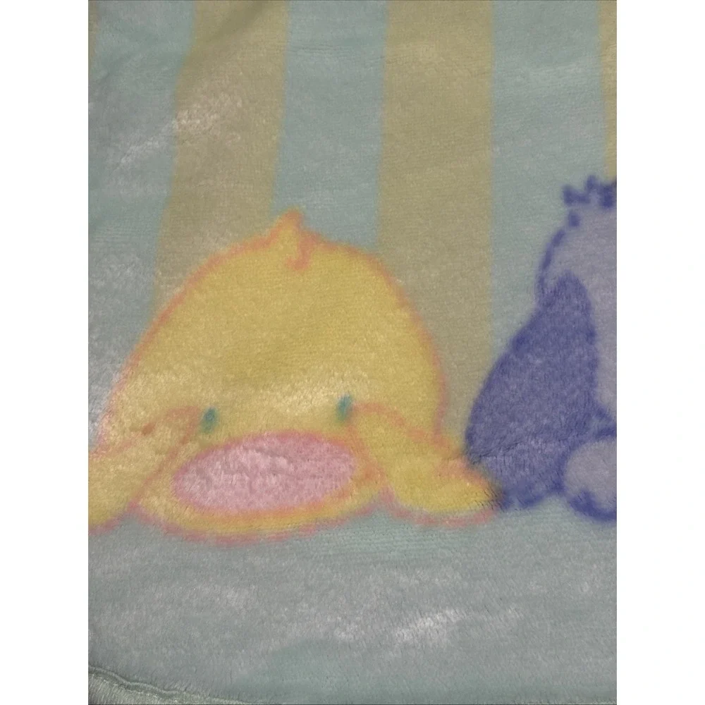 Vintage Carters Tykes Baby Blanket Patel Green Yellow 45